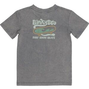 Binky Bro Gray Short Sleeve Graphic T-Shirt